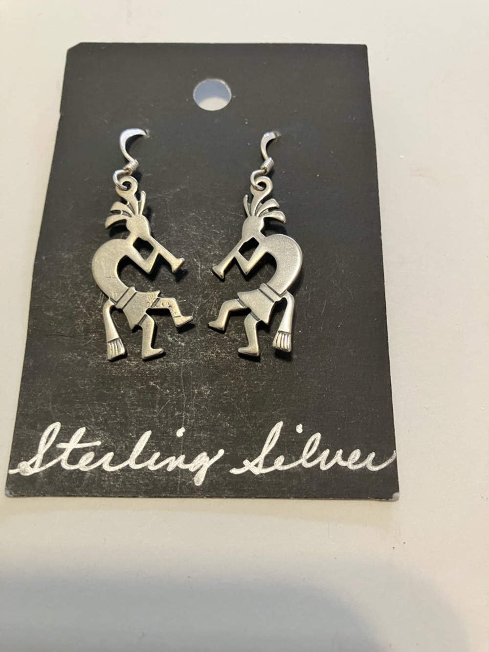 Sterling Silver Southwest Kokopelli Earrings Sure to Receive Compliments.
